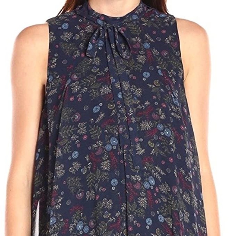 BCBGeneration Women Printed High Neck Pleat Dress